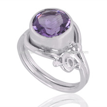Amethyst Gemstone 925 Sterling Silver Ring Wholesale Silver Jewelry Manufacturer
